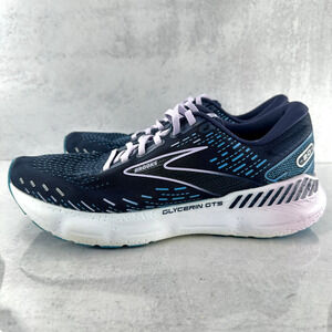 Brooks Glycerin GTS 20 Women's 10.5 B Running Shoes Blue Sneakers Athletic